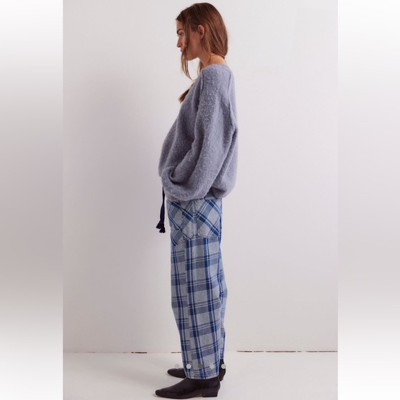 We the Free Moxie Plaid Pull On Jeans - Picture 3 of 12